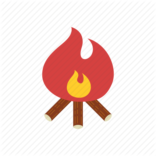 Bonfire Clipart Autumn - Camping (512x512)