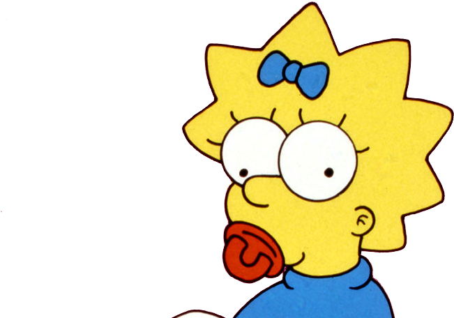 Simpsons Characters Maggie For Kids - Maggie Simpson (893x468)