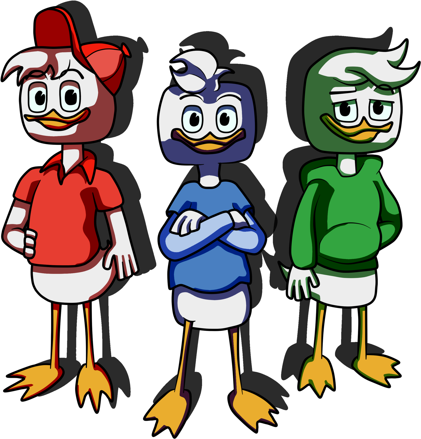 Dewey, Louie By Ophiel-sacramento - Television (1600x1691)