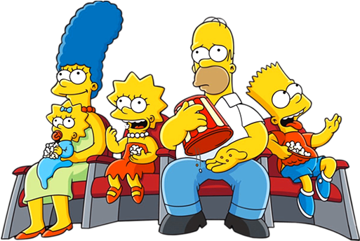 Homer Simpson Marge Simpson Maggie Simpson Bart Simpson - The Simpsons (512x512)