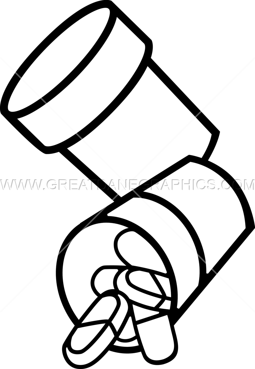 Prescription Bottle - Printed T-shirt (825x1194)