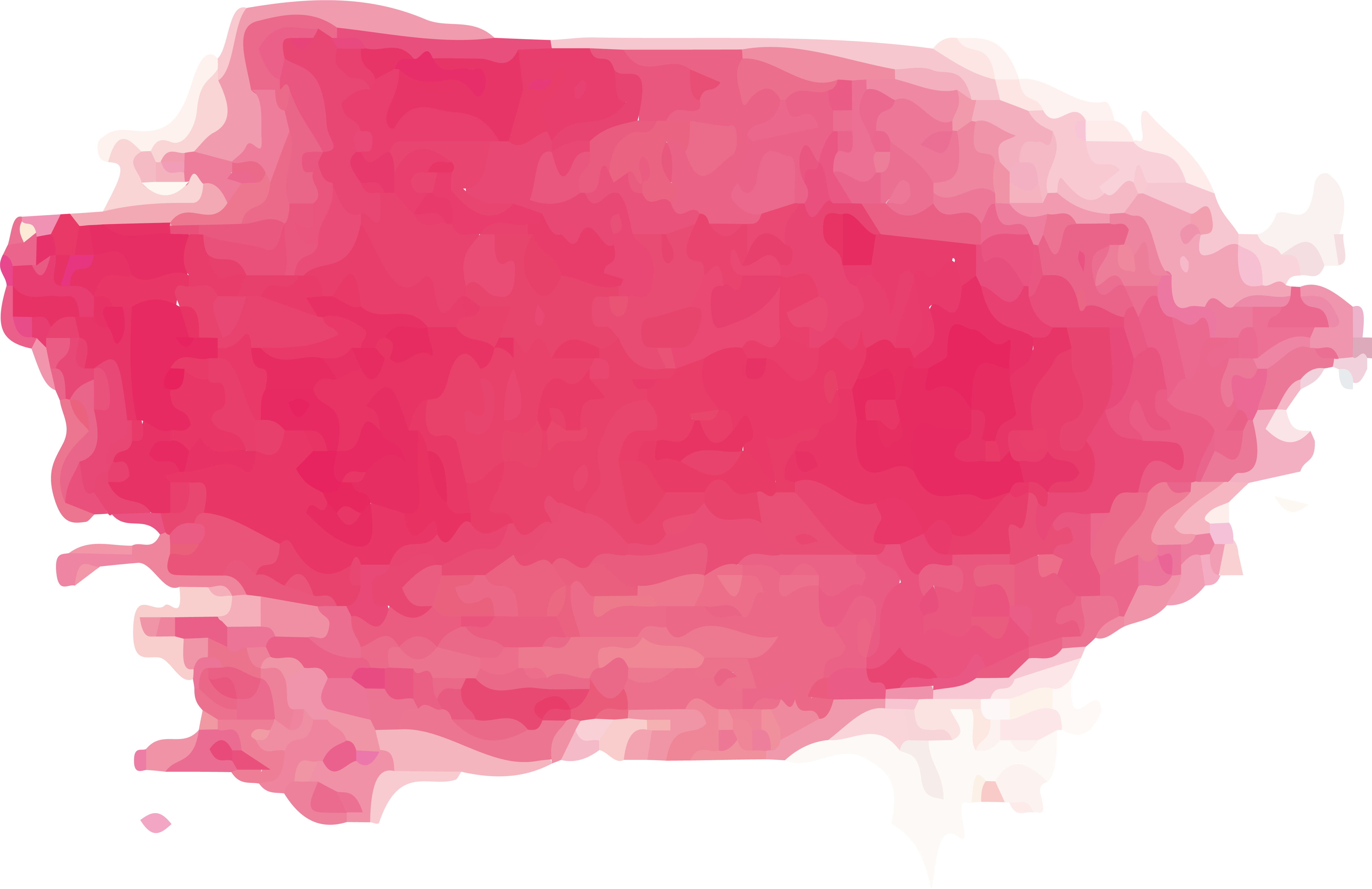 Watercolor Painting Brush - Pink Water Color Png (4847x3141)