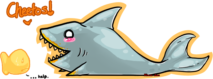 Lolomikoto 0 3 Sharks Love Cheetos By Akai-umi - Lolomikoto 0 3 Sharks Love Cheetos By Akai-umi (680x253)