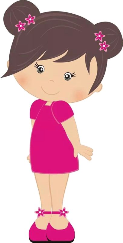 Personnages, Illustration, Individu, Personne, Gens - Cute Girl Clipart (407x800)