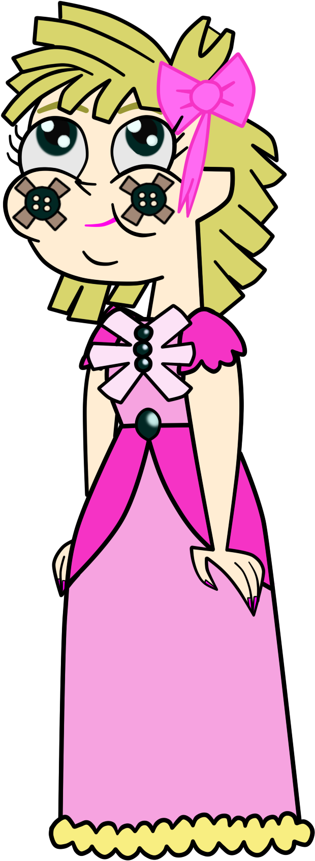The Princess/rag-doll Girl In Td Style By Alegwen714 - Cartoon (1007x1887)