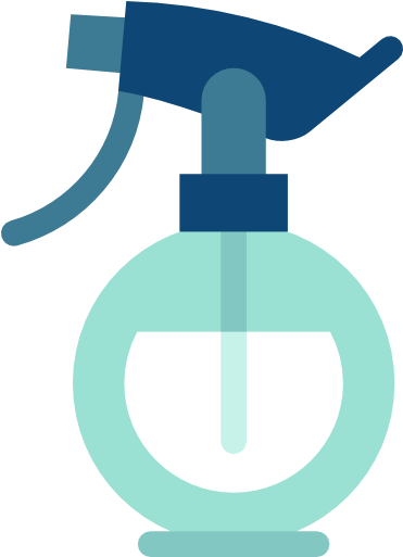 Spray Bottle Free Icon - Water Spray Bottle Clipart (512x512)