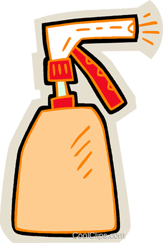 Spray Bottle Royalty Free Vector Clip Art Illustration - Spray Bottle Royalty Free Vector Clip Art Illustration (467x700)