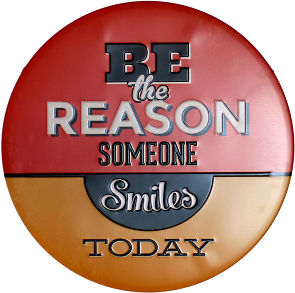 Vintage Irregular Painting House Coffee Bar Wall Art - Naxart 'be The Reason Someone Smiles Today' Framed (640x640)