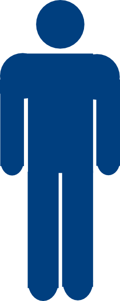 Blue Mens Toilet Sign (240x598)