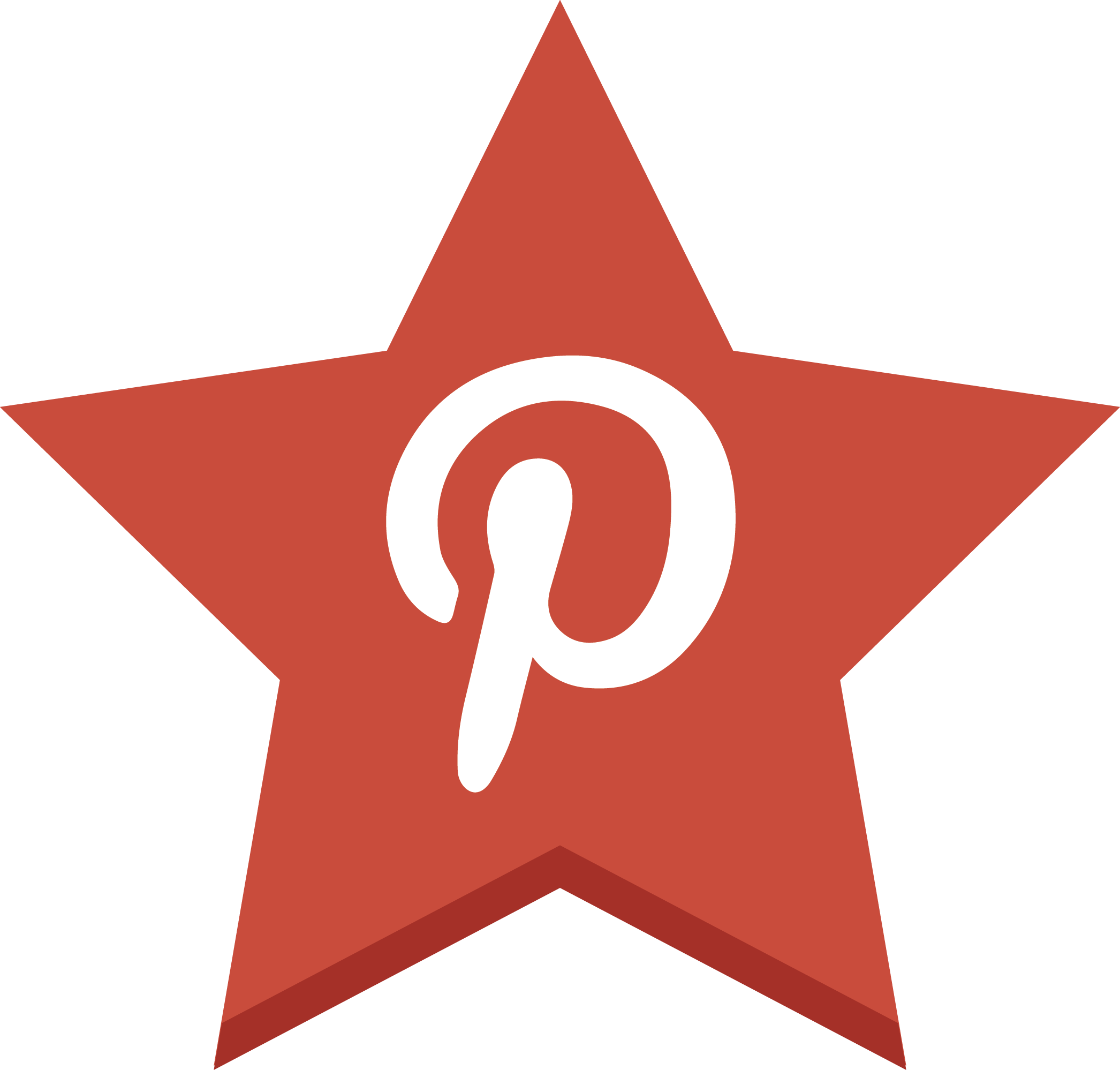 Favorite, Beloved, Pin, Contact, Pinterest, Star Icon, - Social Media Icons Svg Free (2092x1998)