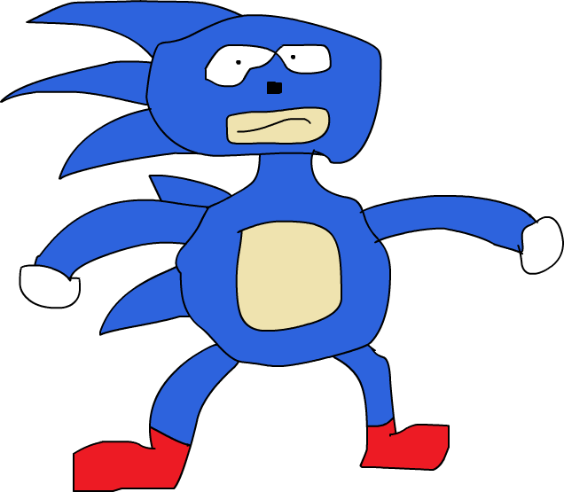 Those Weak Arms And Bad Spine Are Not Match For My - Sanic Transparent (636x555)