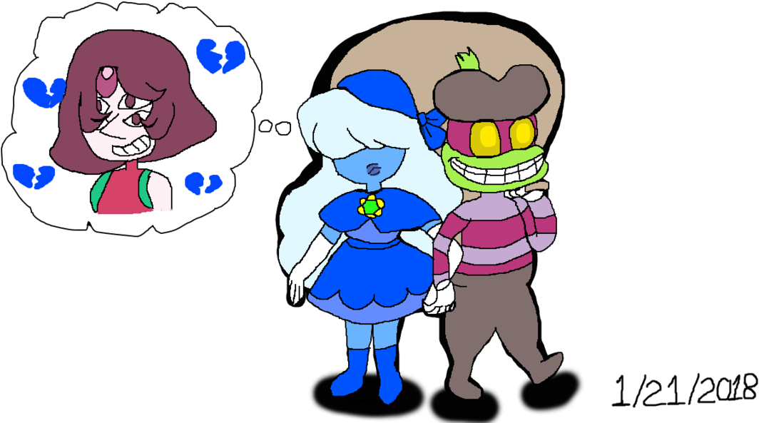 Sapphires And Bean Partners In Crime By Elzathehedgehog - Cartoon (1268x630)