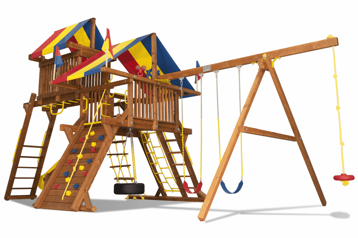 Rainbow - Rainbow Swing Set (1140x758)