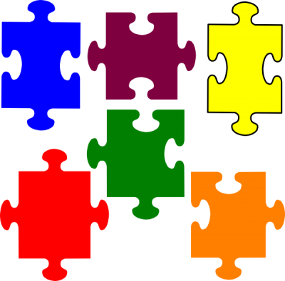 Printable Puzzle Template Clipart Free To Use Clip - Jigsaw Puzzle Clip Art (400x395)