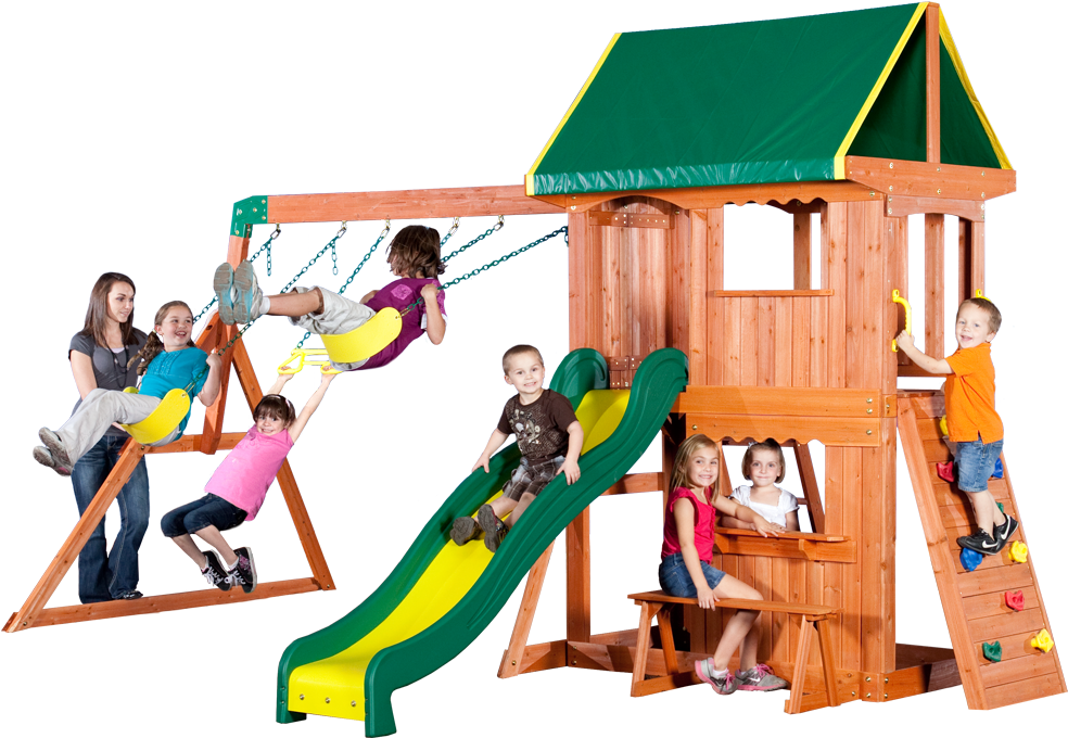 Somerset 1200 - Backyard Discovery 65012 Somerset Wood Swing Set (1200x680)