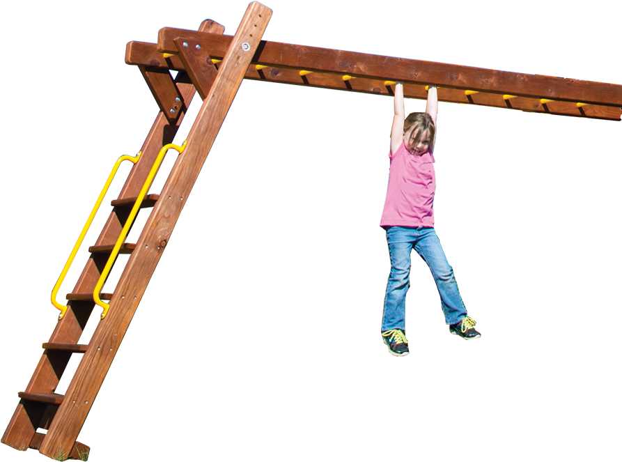 13o King Kong Monkey Bars - Woodplay Monkey Bars (892x692)