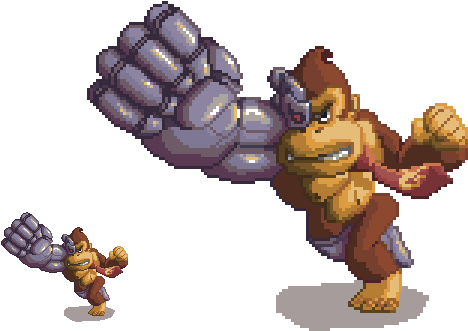 Cyborg Donkey Kong By Corderowilson - Cartoon (600x374)