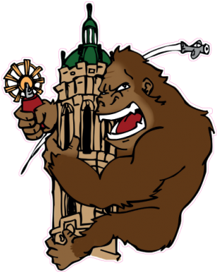 King Kong Pilar - Illustration (458x458)