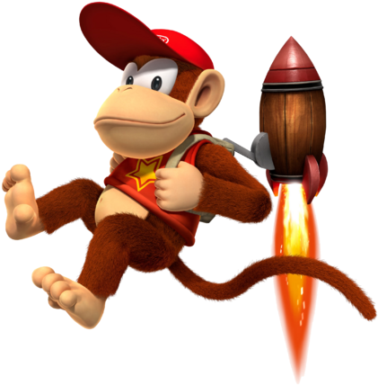 How Dose Diddy Kong Fight King K - Donkey Kong Country Returns Donkey Kong (451x479)