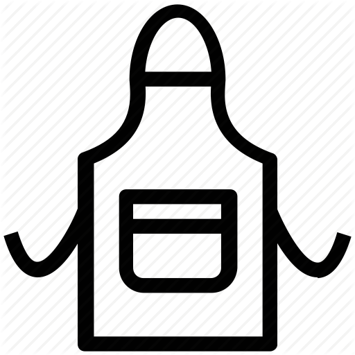 Half Apron Cliparts Free Download Clip Art - Cooking Apron Icon (512x512)