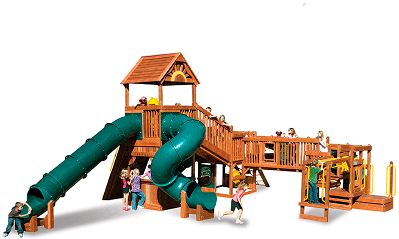 Игровой Комплекс Rainbow 4b - Playground Slide (800x562)