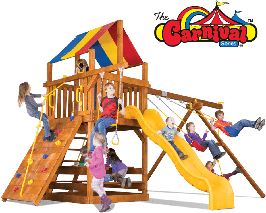 Browse Clubhouse Swingsets - Rainbow Carnival Clubhouse (1300x900)
