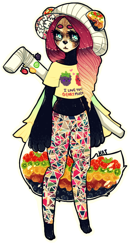 Goddess Of Fruit - Illustration (600x900)