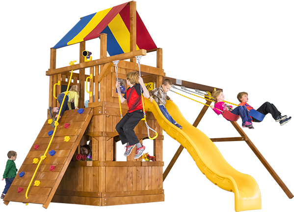 Carnival Clubhouse Pkg Ii With Playhouse 40a Swingset - Television Show (892x447)