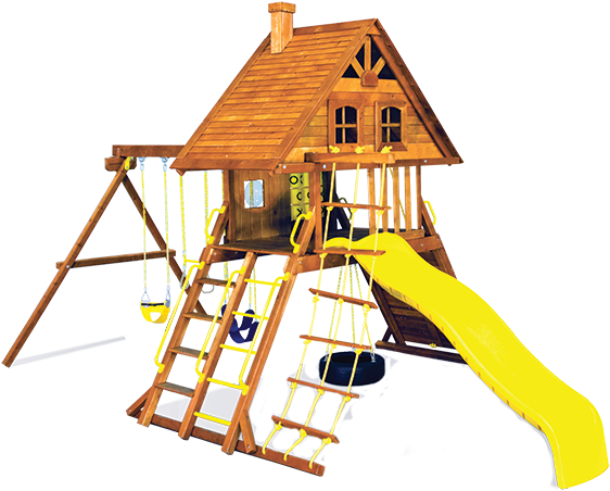 Parco Gioco Carnival Castle Tetto In Legno - Playhouse (600x467)