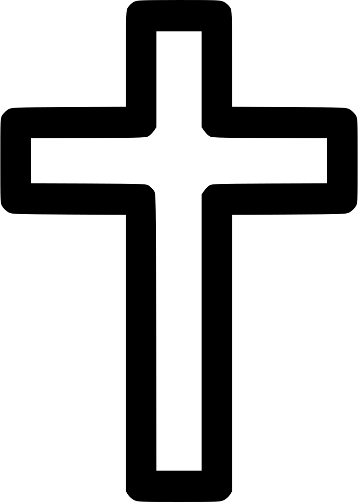 Tomb Cross Comments - Cross Outline (698x980)