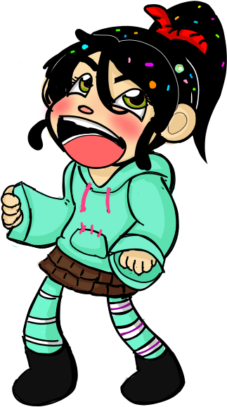 Vanellope Is Adorable By Mad Hattress Ari - Cartoon (800x1000)
