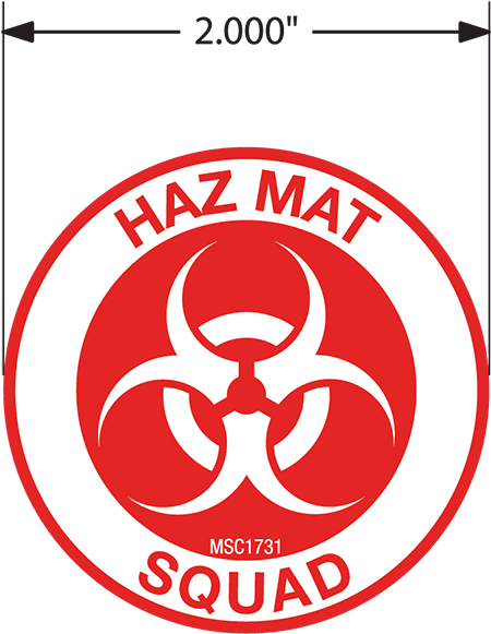Haz Mat Squad Hard Hat Emblem - Magazine Base Plate, Butt Plate For Springfield Xd (600x600)