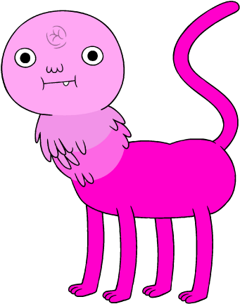 Goliad - “ - Adventure Time Pink Cat (350x437)