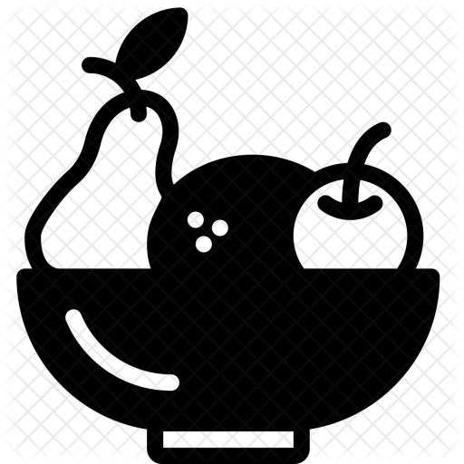 Fruit Icon - Fruit Bowl Icon Png (512x512)