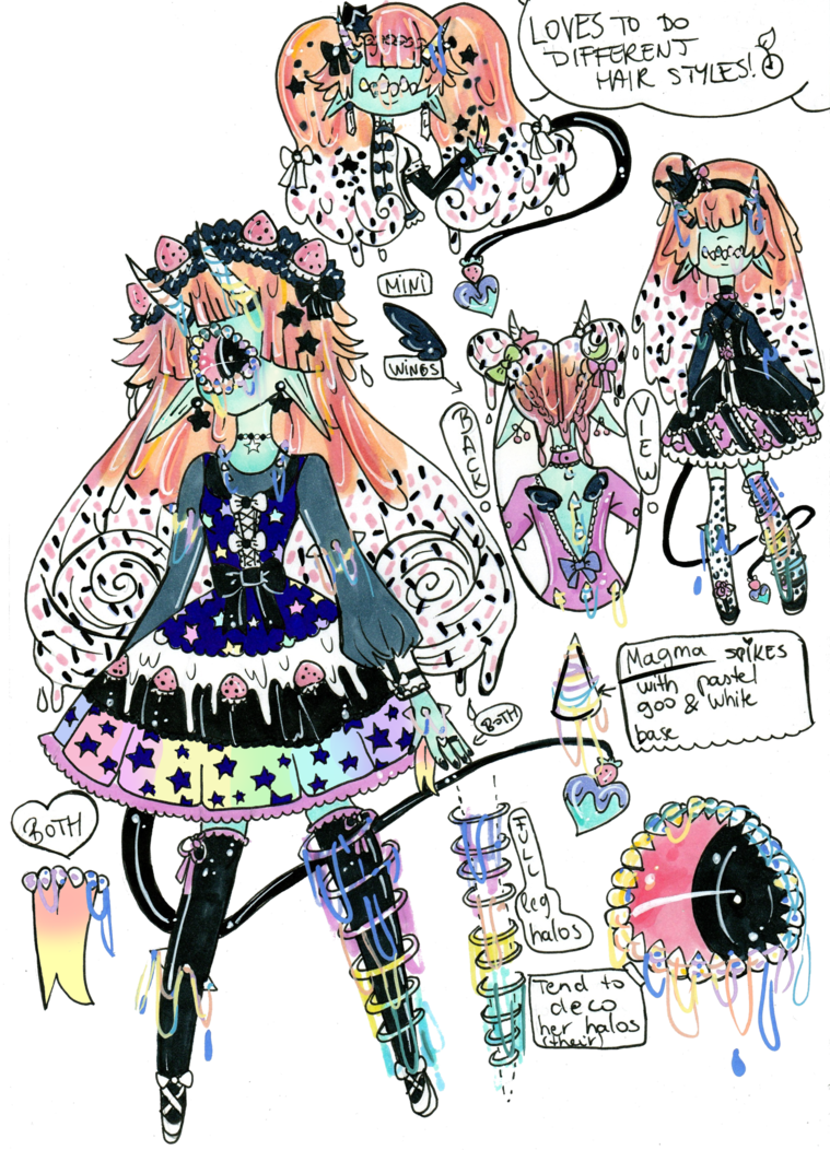 Closed Bittersweet Lolita Xynthii By Guppie Vibes - Cartoon (759x1052)