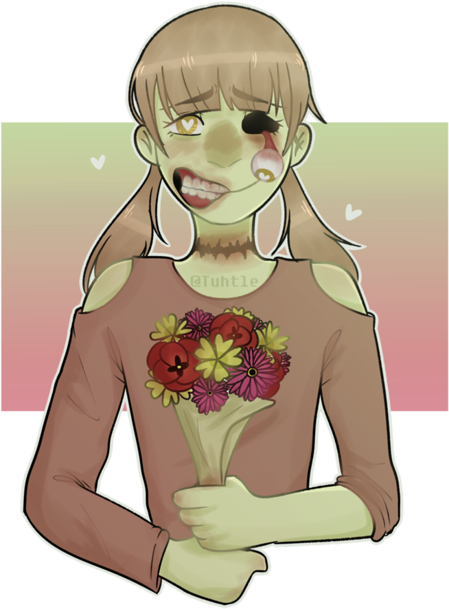 Zombie Girl By Tuhtle - Girl (848x942)