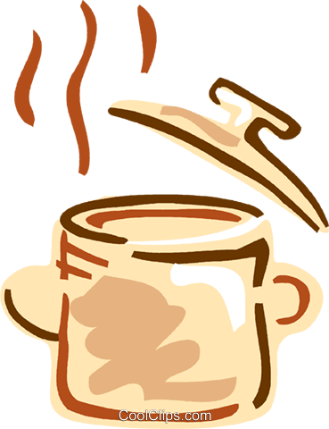 Panela De Sopa Livre De Direitos Vetores Clip Art Ilustração - Panela Png (369x480)