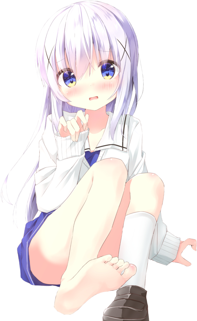 Render] Cute Anime Girl Chinorenders On Deviantart - Cute Anime Girl Render (752x1063)