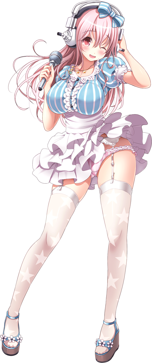Super Sonico, By V-mag - Super Sonico Sexy Art (600x1200)
