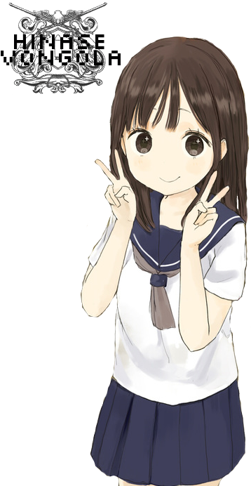 Anime Girl Render By Hinase-vongola - Smiling Anime Girl Transparent (500x700)