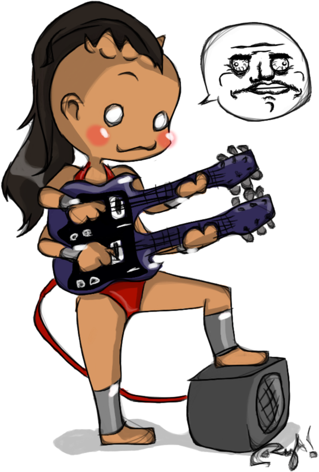 Playing The Guitar - Mortal Kombat Sheeva Rule 34 (776x1029)
