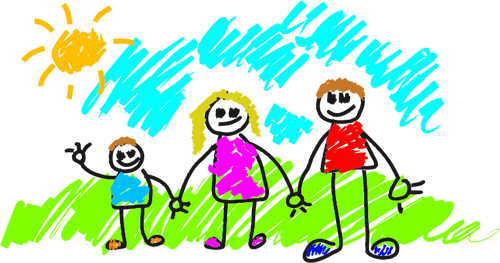 Desenho Simples De Uma Família - International Day Of Families (500x263)