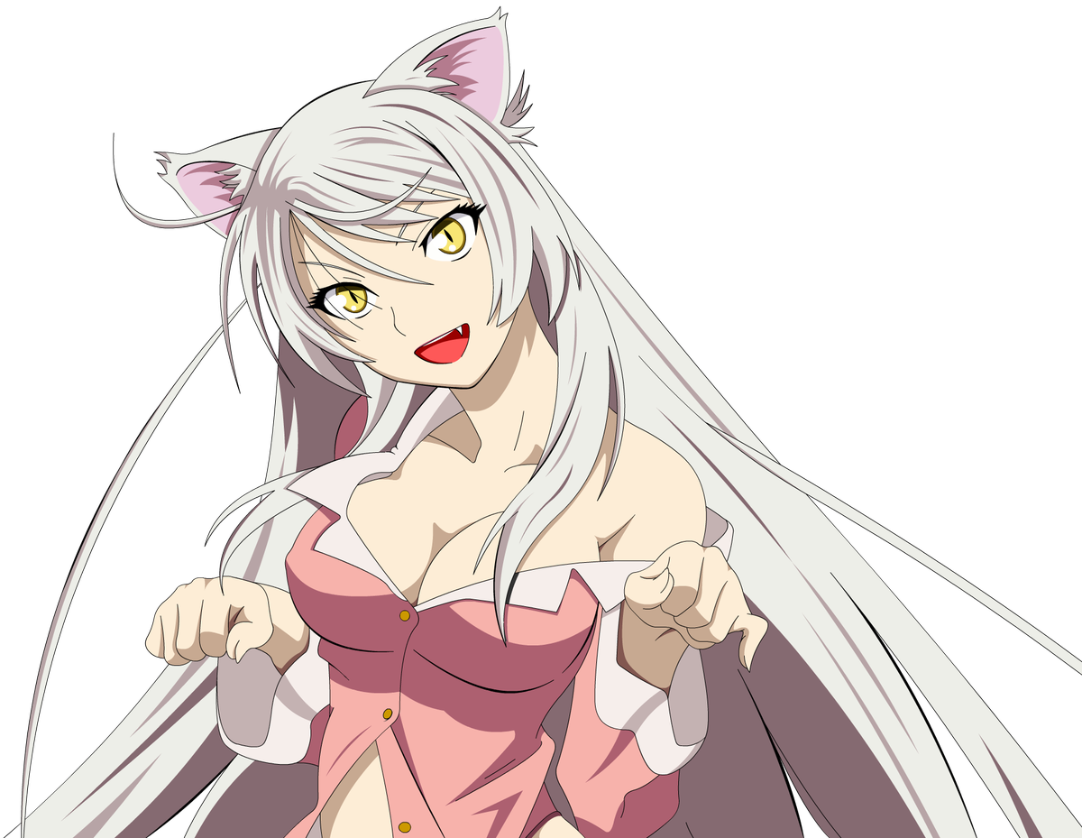 Kawaii Nerd Followed - Black Hanekawa Tsubasa Png (1200x929)