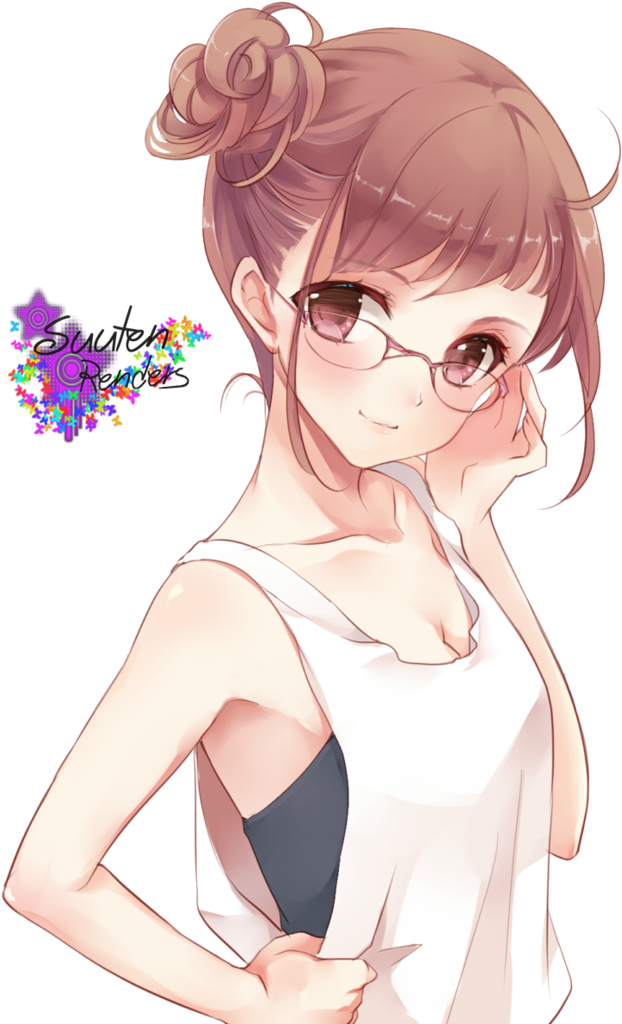 Anime Drawing Manga Nerd - Anime Girl With Glasses (774x1032)