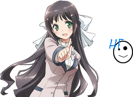 Anime Girl Two By Einaselesnia - Anime Girl Png Happy (600x338)
