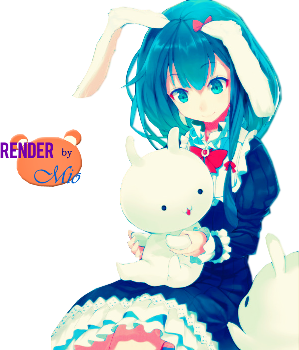 Render Cute Anime Girls By Mioa-1 - Cute Anime Girl Render (613x700)