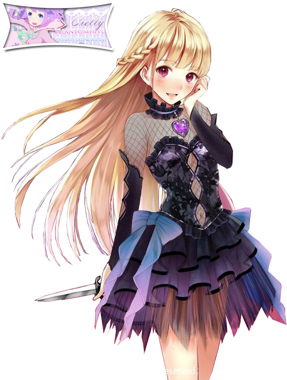 Cute Anime Pictures - Blonde Hair Anime Girl (600x761)