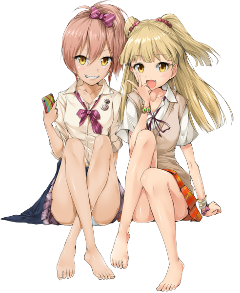 The Idolmaster Cinderella Girls Anime Kawaii Panchira - 二 次 ちび ギャル (509x600)