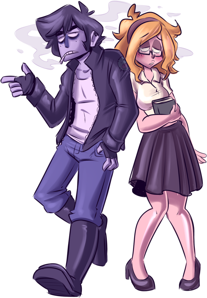 Nerd Girl Meets Bad Boy By Melluh - Nerd Girl Bad Boy (766x1044)