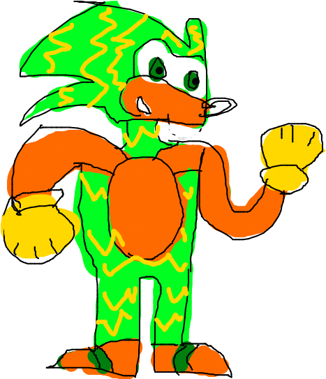 Very Shitty Art By Lectro The Hedgehog - Shitty Deviantart (476x566)